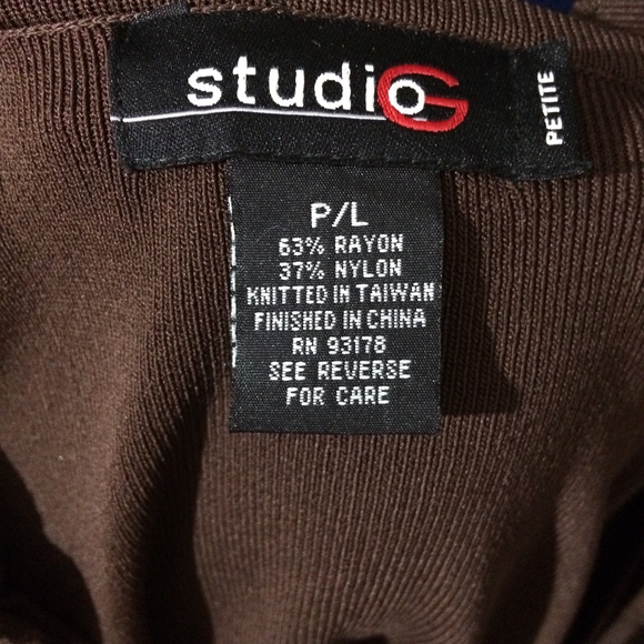 Long sleeve brown sheer dressy ruffled shirt blouse - Get this shirt free - Picture 8 of 8